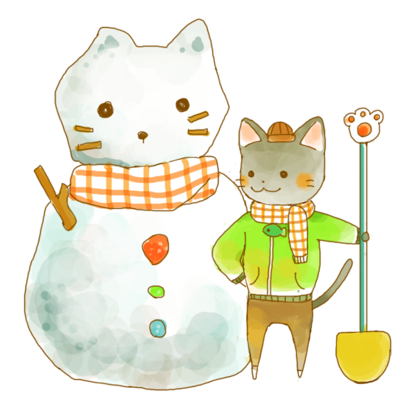 2月猫ちゃんのイラスト かわいいフリー素材が無料のイラストレイン