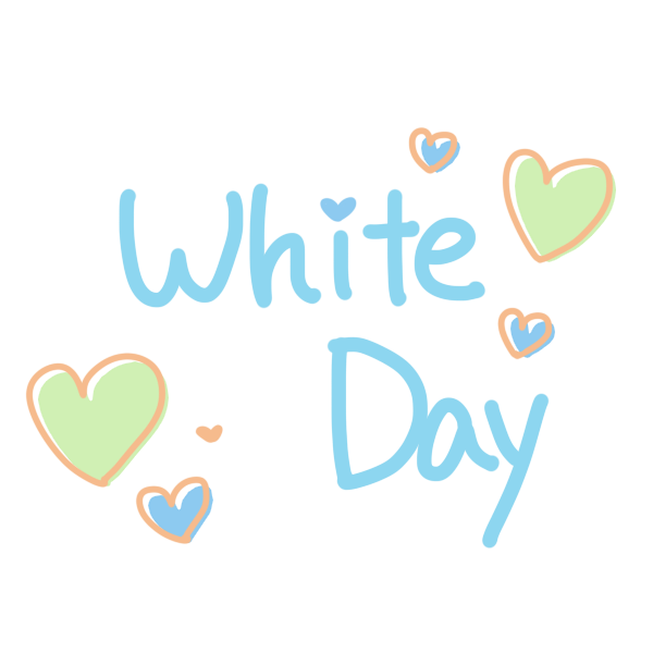 「White Day」文字のイラスト