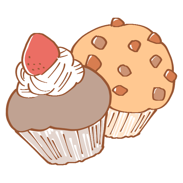 カップ ケーキ イラスト