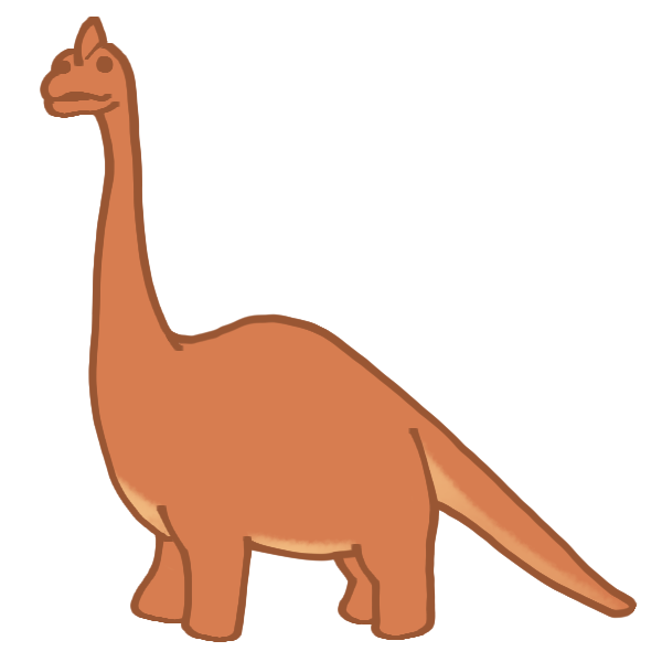 ブラキオサウルスのイラスト かわいいフリー素材が無料のイラストレイン