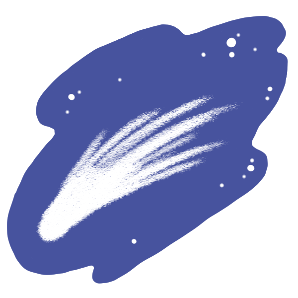 彗星のイラスト かわいいフリー素材が無料のイラストレイン