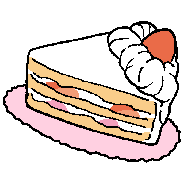 カットケーキのイラスト かわいいフリー素材が無料のイラストレイン