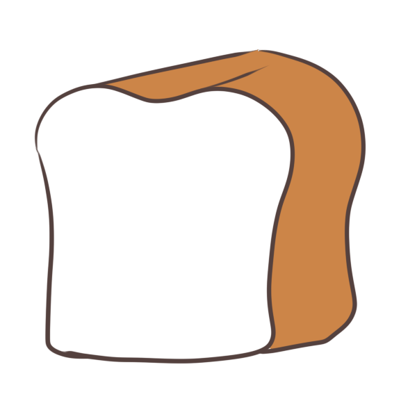 食パンのイラスト かわいいフリー素材が無料のイラストレイン