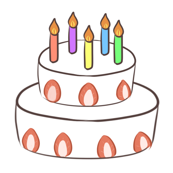 誕生日ケーキのイラスト かわいいフリー素材が無料のイラストレイン