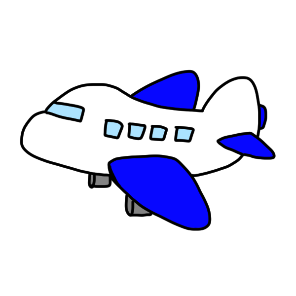 飛行機 イラスト 簡単