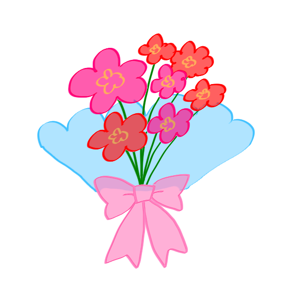 花束のイラスト