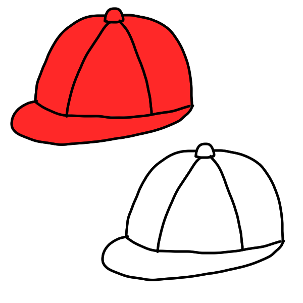 赤白帽のイラスト かわいいフリー素材が無料のイラストレイン