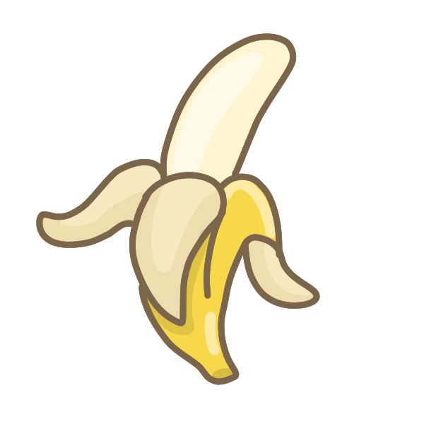 バナナ イラスト 無料 かわいい