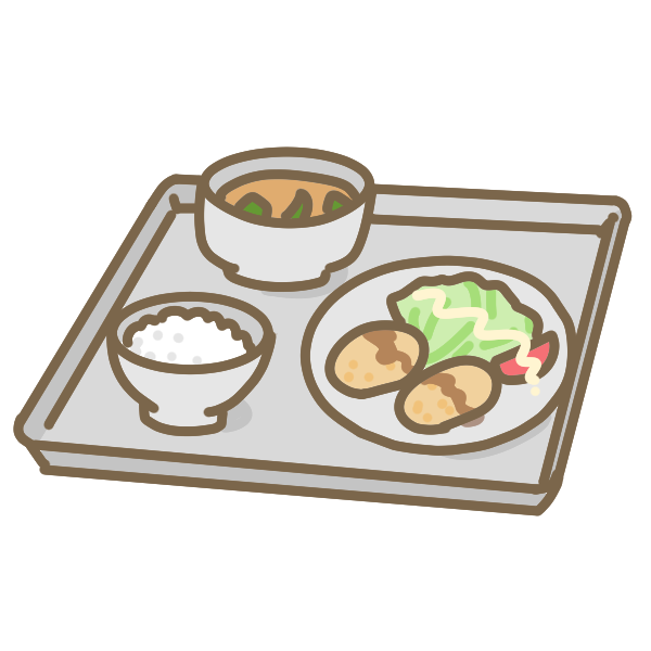 給食 トレータイプ のイラスト かわいいフリー素材が無料のイラストレイン