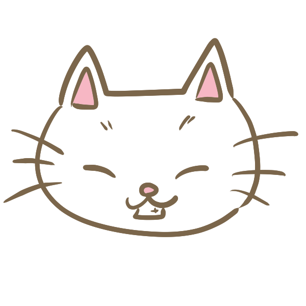 猫の顔 白 のイラスト かわいいフリー素材が無料のイラストレイン