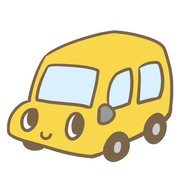 カワイイ車 黄 のイラスト かわいいフリー素材が無料のイラストレイン