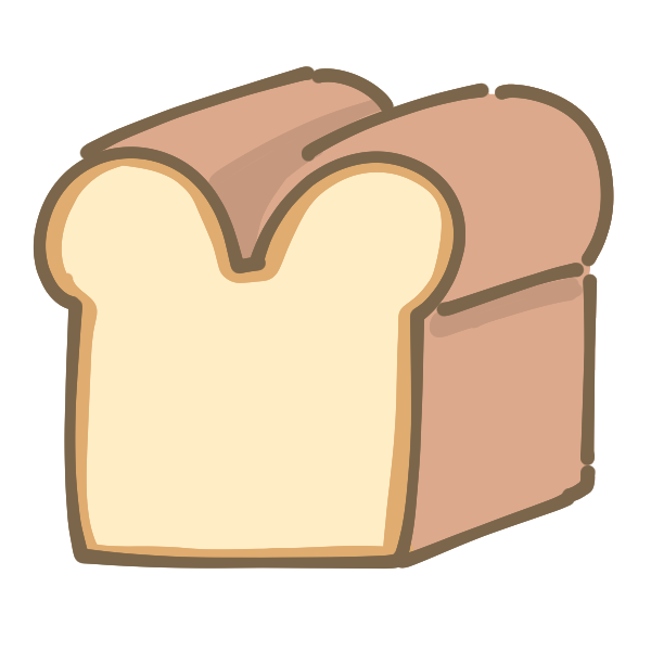 食パンのイラスト かわいいフリー素材が無料のイラストレイン