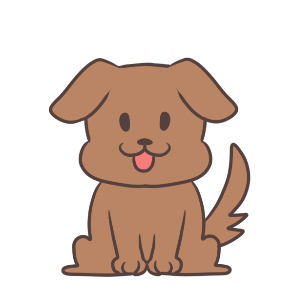 耳がたれた犬のイラスト かわいいフリー素材が無料のイラストレイン