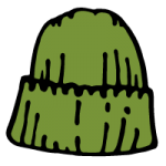 毛糸の帽子（緑）