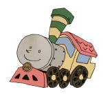 おもちゃの機関車