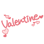 「Valentine」文字