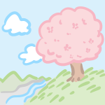 桜の木の風景