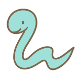 水色のヘビ