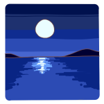 夜の海