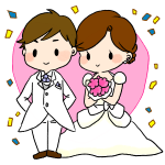 結婚式のイラスト かわいいフリー素材が無料のイラストレイン