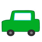 緑の車