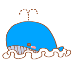 クジラ イルカのイラスト かわいいフリー素材が無料のイラストレイン