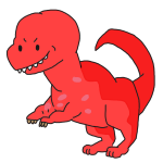 赤い恐竜